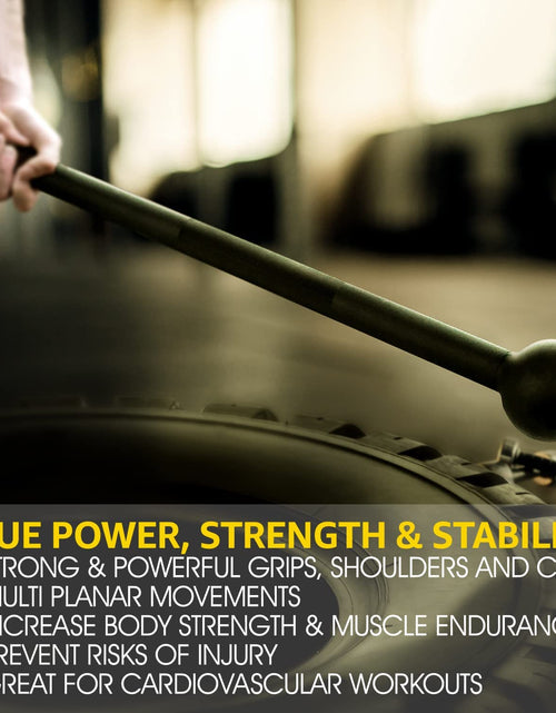 Load image into Gallery viewer, Steel Mace Bell for Strength Training - Support Full Body, Muscles, Shoulder, Grips &amp; Forearms Workouts to Rehabilitation, Stretching 5, 7, 10, 15, 20, 25, 30Lb for Woman &amp; Man
