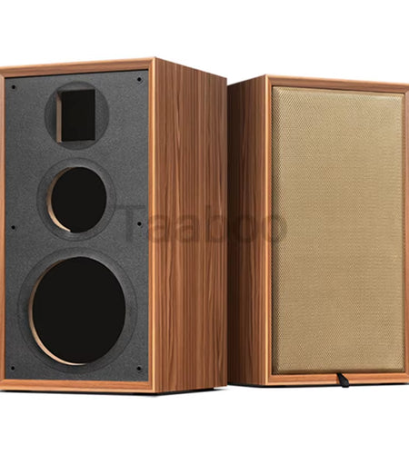 8 Inch Three-Way Labyrinth Speaker Empty Box Bookshelf Speaker Home Speaker DIY Hifi Audio Wooden Handmade Box Passive Speaker