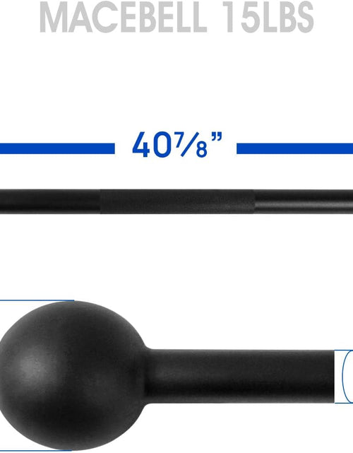 Load image into Gallery viewer, Steel Mace Bell for Strength Training - Support Full Body, Muscles, Shoulder, Grips &amp; Forearms Workouts to Rehabilitation, Stretching 5, 7, 10, 15, 20, 25, 30Lb for Woman &amp; Man
