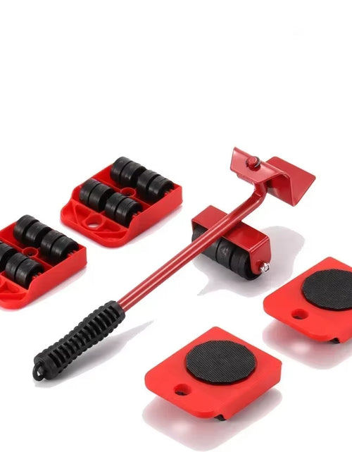 Load image into Gallery viewer, EasyGlide Furniture Mover Set – Heavy Lifter Bar &amp; Slider Wheels for Effortless Moving

