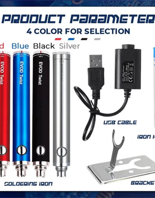 Load image into Gallery viewer, PrecisionPro 510 USB Mini Soldering Iron – Portable, Battery-Powered Tool for Jewelry Repair &amp; Precision Work
